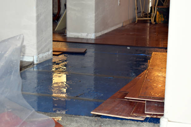 Professional Sewage Cleanup technician working in Campbellsport, WI